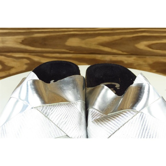 Circus Sam Edelman Sz 6 M Silver Slide Synthetic Women‎ Sandals Allison - Picture 3 of 7
